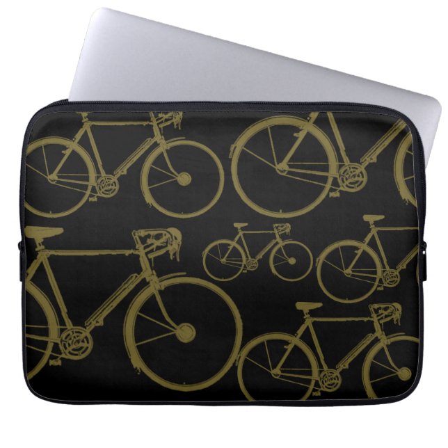 bicycle, bikes, biking laptop sleeve (Front)