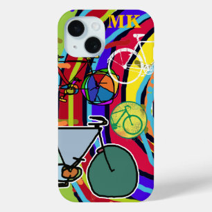 bicycle : bikes ; cyclist cool iPhone 15 case