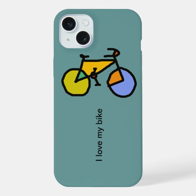 bicycle : bikes ; cyclist cool iPhone case (Back)