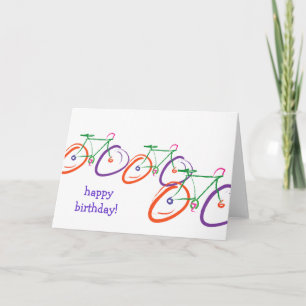 bicycle birthday card