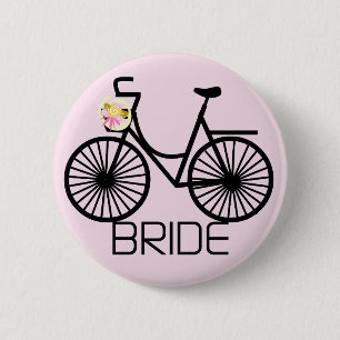 Bicycle Bride Tshirts and Gifts 6 Cm Round Badge
