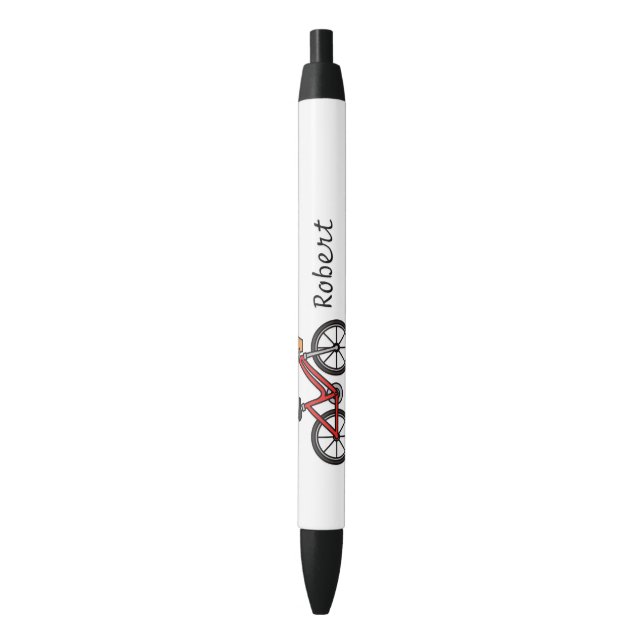 Bicycle Buddy -Personalised Cycling Bike Black Ink Pen (Front Vertical)