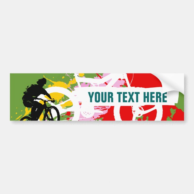 Bicycle Bumper Sticker (Front)