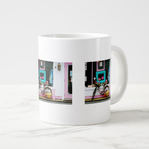 Bicycle By Antique Shop Large Coffee Mug