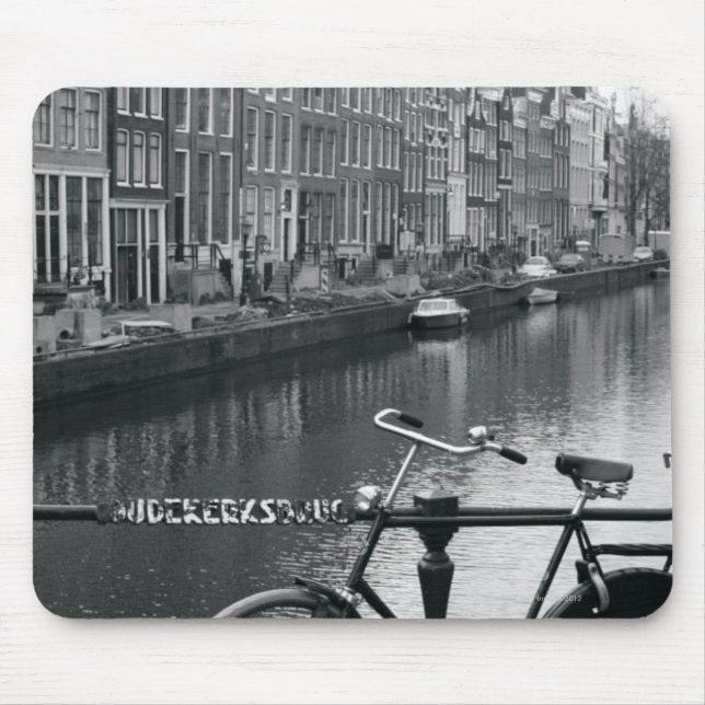Bicycle by Canal Mouse Mat (Front)