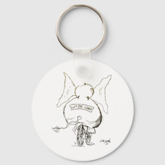 Bicycle Cartoon 1078 Key Ring