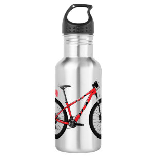 Bicycle cartoon illustration 532 ml water bottle