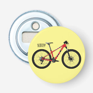 Bicycle cartoon illustration bottle opener