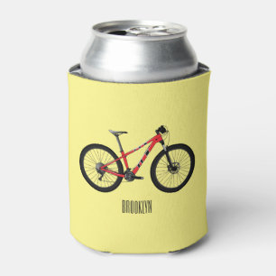 Bicycle cartoon illustration can cooler