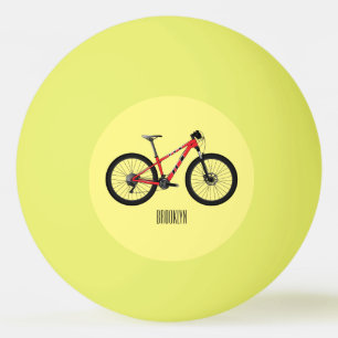 Bicycle cartoon illustration ping pong ball