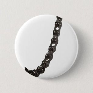 Bicycle chain 6 cm round badge