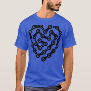 Bicycle chain cyclist heart love T-Shirt