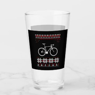 Bicycle Christmas Holiday Glass
