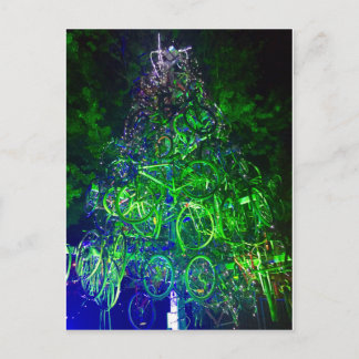 Bicycle Christmas Tree Postcard