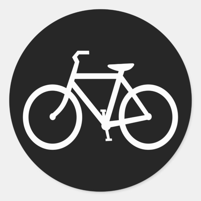 Bicycle Classic Round Sticker (Front)