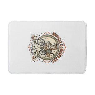 Bicycle Courier Cat Bicycle Courier Cat Vintage Ve Bath Mat