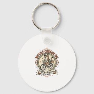 Bicycle Courier Cat Bicycle Courier Cat Vintage Ve Key Ring