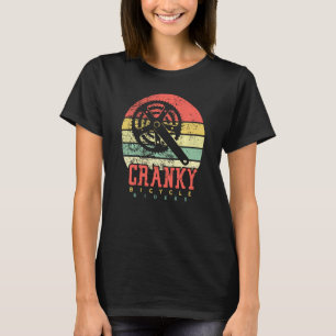 Bicycle Cranky Retro Vintage For Cycling Lovers R T-Shirt