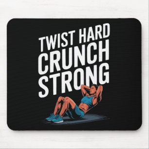 Bicycle Crunch Exercise Bodybuilding Fitness Worko Mouse Mat
