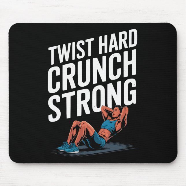 Bicycle Crunch Exercise Bodybuilding Fitness Worko Mouse Mat (Front)