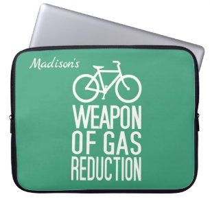 Bicycle custom name & colour laptop sleeves