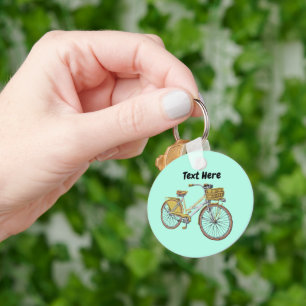 Bicycle Custom NAME Keychain