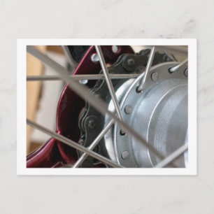 Bicycle Cycle Bicycling Cycling Rear Wheel Spokes Postcard