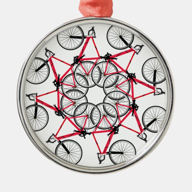 Bicycle cycle metal tree decoration (Front)