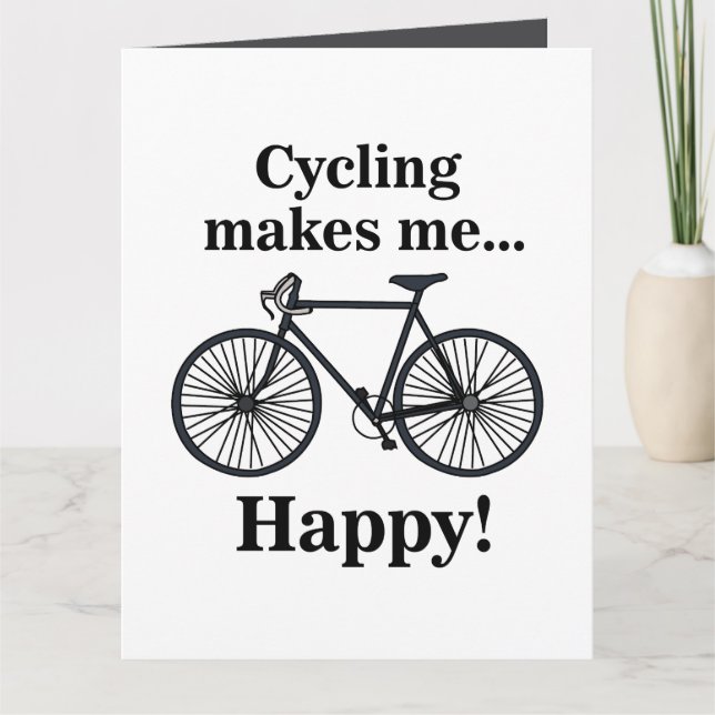 Bicycle Cycling Bicycling Cyclist Birthday Card (Front)