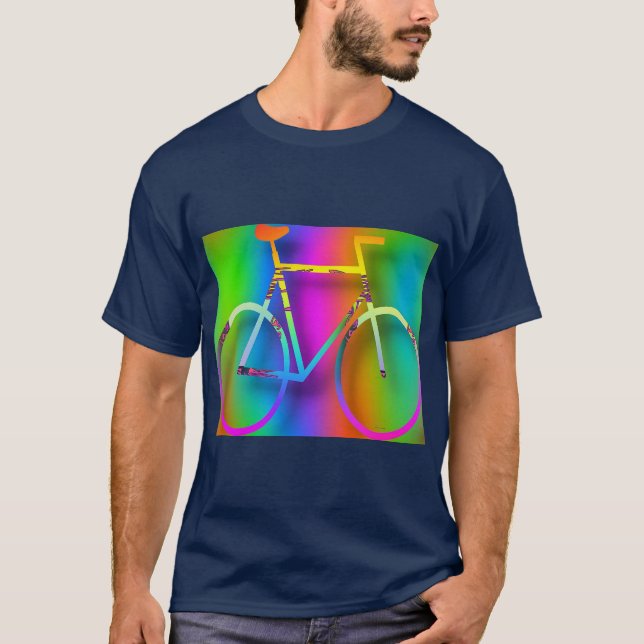 Bicycle Cycling Bike Navy  T-Shirt (Front)