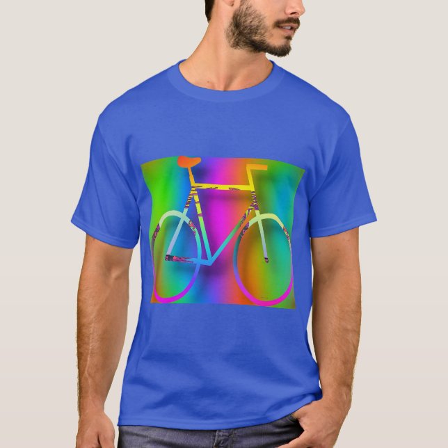 Bicycle Cycling Bike Royal Blue   T-Shirt (Front)