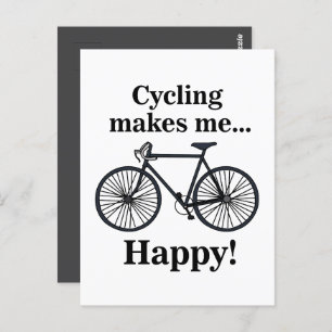 Bicycle Cycling Biking Cyclist Postcard