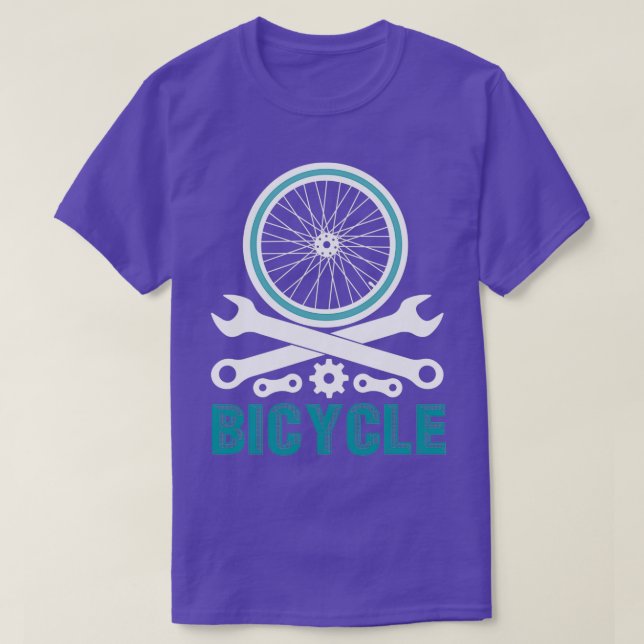 Bicycle Cycling Cyclist Cycling Tandem 2 T-Shirt (Design Front)