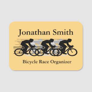 Bicycle Cycling Design Name Tag
