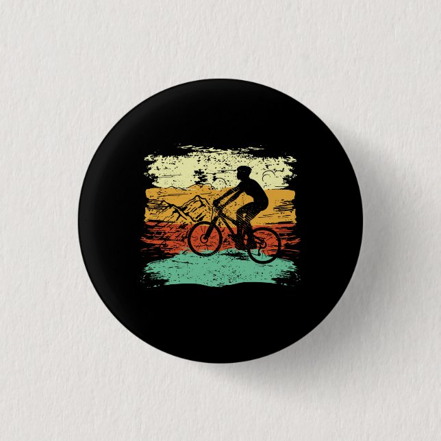Bicycle Cycling Retro 3 Cm Round Badge (Front)