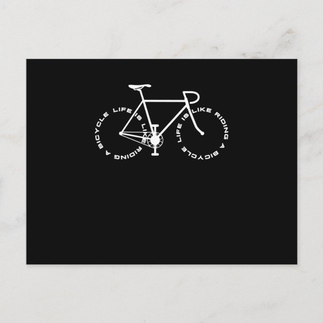 Bicycle Cyclist Postcard (Front)