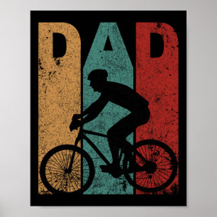 Bicycle Dad Cycling Cyclist Daddy Father's Day Gif Poster