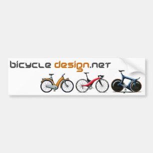 Bicycle Design Bumper Sticker