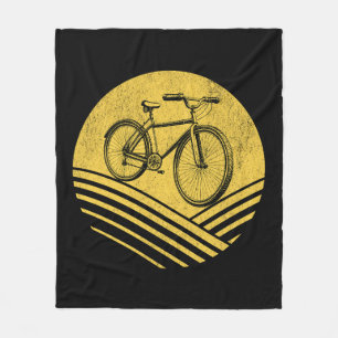 Bicycle design fleece blanket