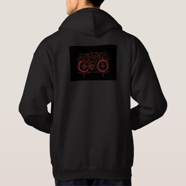 Bicycle Design Hoodie (Back)