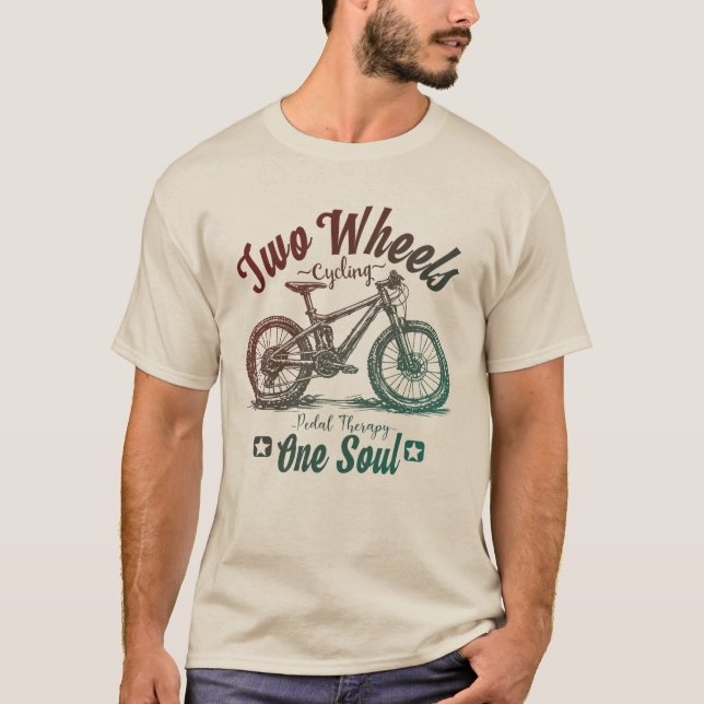 Bicycle Design T Shirt Unisex Tee  (Front)