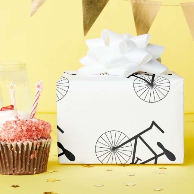 Bicycle Design Wrapping Paper (Birthday Party)