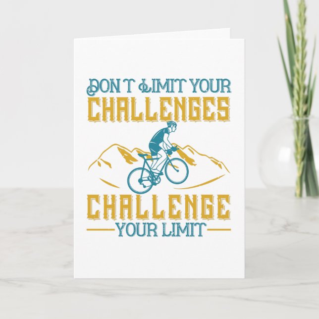 Bicycle - Don't limit your challenges Card (Front)