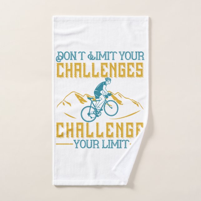 Bicycle - Don't limit your challenges Hand Towel (Hand Towel)