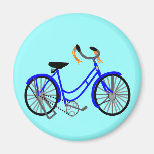 Bicycle Drawing, 1950's Style Magnet