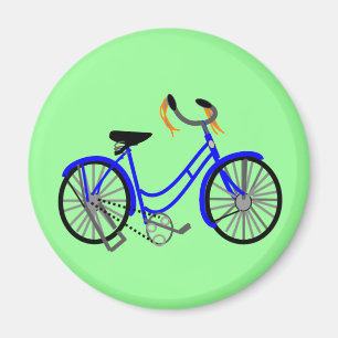 Bicycle Drawing, 1950's Style Magnet