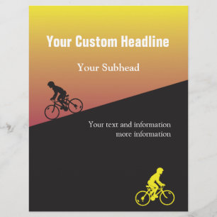 Bicycle Event Flyer with Custom Text