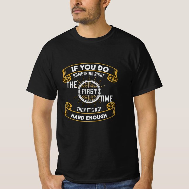 Bicycle - First time is not hard enough T-Shirt (Front)