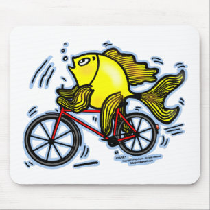 Bicycle Fish (Bike) Mouse Mat