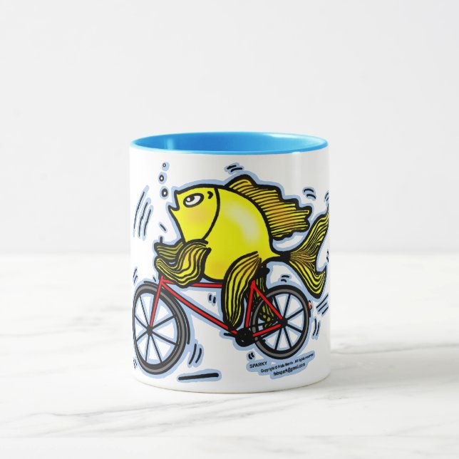 Bicycle Fish (Bike) Mug (Center)